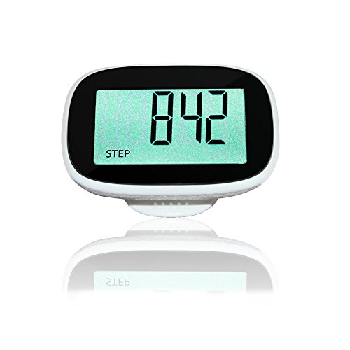 Schrittzähler, Pedometer von MyTrackz mit Uhr, Stepcounter, Kalorienzähler, Kilometerzähler, Einfache Bedienung, Gürtelclip, Schrittmesser, Step Counter Günstig Bestellen - 3