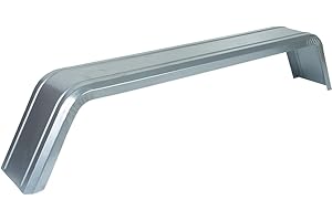 UNITRAILER Garde Boue Remorque Double Essieux 13 à 14 Pouces 1410x190 mm - Garde-Boue en Acier Galvanisé pour 13-14" Roues - Installation Personnalisable sans Trous de Montage d'usine