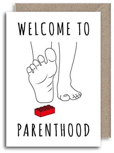 Funny New Baby Card Welcome To Parenthood Card New Baby Boy Card New Baby Girl Card Alternative New Parents Card Lego Illustration Buy Online In Papua New Guinea At Desertcart 60363708