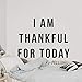 Produktbild Wall Sticker I Am Thankful For Today Large Inspirational Gratitude Wall Quote Motivational Love Typography Wall Decal Wall Letters