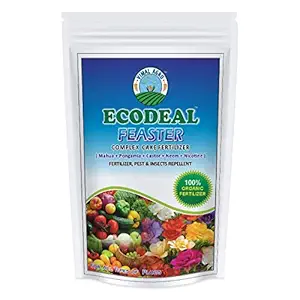 ECODEAL Organic Plant Growth Regulator Feaster Cake Fertilizer Home Gardening Plants Agriculture Natural Substance to Increase Fertility (1 KG Pack)