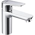 JOMOO Cold Only Bathroom Faucet, Single-Lever Basin Mixer Deck Mounted Lavatory Tap Basin Mixer Brass Bathroom Sink Fixtures without Hose