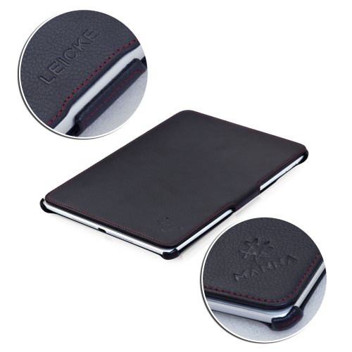 MANNA iPad 2017 iPad Air iPad 5 Schutzhülle Hülle Case Tasche von Manna | Schwarz mit farblich abgesetzten Nähten | Easystand einfach aufstellbar | AutosleepFunktion - 3