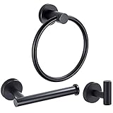 VERSáTIL: use los accesorios de ba？o juntos para un estilo unificado o use las piezas individualmente en la cocina, el dormitorio u otros lugares.？Tama？o perfecto, ahorra espacio y no hay problema para colgar tus cosas.