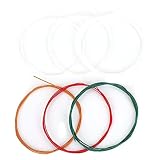 Conjunto de 6 cuerdas: viene con un conjunto de 6 cuerdas, incluyendo E-1st, B-2nd, G-3rd, D-4th, A-5th, E-6th, adecuado para guitarra. Adopte la mano de obra fina y el diseño delicado, fácil y conveniente para su uso.