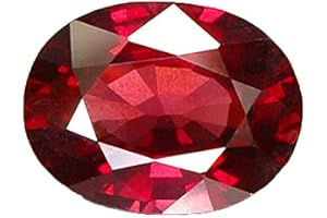 SirDaksh 6,00 Ratti röd rubin sten manik oval form sten certifierad för män och kvinnor, Naturlig rubin, Rubin