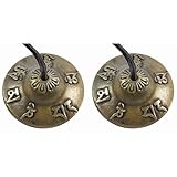 Diámetro: 2,5" (6,35 cm) Terré medium Indian Om Cymbal · Crótalos