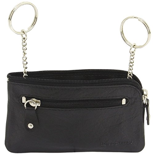 Preisvergleich Produktbild Friedrich Lederwaren Schlüsseletui Schlüsseltasche SLIM LINE Leder schwarz