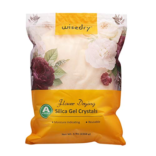 Wisedry Cristaux de séchage pour fleurs - 2,3 kg, sans poussière, indicateur de couleur, réutilisable