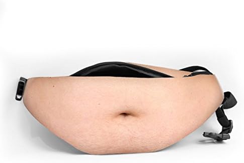 Dad Bag Waist Zipper Packs Fake Belly Dadbod Belly Waist with Adjustable Belt (dunanbao-004)