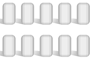 stonylab 10 Paquet Ensemble de Barre d'Agitation, 10 mm PTFE Magnétiques Revêtues stir bar Blanc Mélangeur à Agitation pour Agitateurs, 10 PK