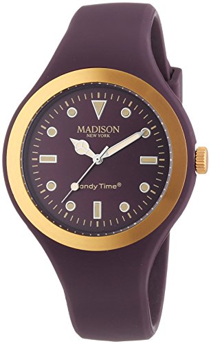 MADISON NEW YORK Unisex-Armbanduhr Candy Time Nordic Design Analog Quarz Silikon U4744-80 MADISON NEW YORK Unisex-Armbanduhr Candy Time Nordic Design Analog Quarz Silikon U4744-80