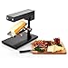Produktbild oneConcept Appenzell Raclette Grill (600 Watt, Standgerät, verstellbar, einstellbarer Thermostat, Edelstahl) schwarz