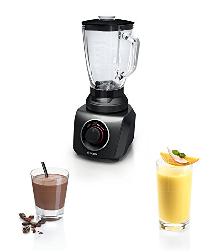 Bosch MMB42G0B Standmixer SilentMixx 700 W, ThermoSafe Glas, Edelstahl-Messer, schwarz - 8