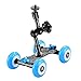Produktbild Neewer Tisch Mobile Rollschieber Dolly (blau) und 7 Zoll verstellbar artikulierende magische Arm, Autor Skater Video-Schienenstabilisator mit Tragkraft 10 kg / 22 Pfund für DSLRs Blitz Lightsartikulierende