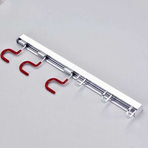 Concord Colleague Mopp und Besen Halter, Wand Organizer Werkzeugaufbewahrung Werkzeugregal Storage & Organisation für Haus, Wandschrank , Wandbesen Garage Ständer, MULTIFUNKTIONS Schrubber, Besen, Bürsten, oder Sport (3 Positionen Haken) - 2