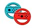 Produktbild PDHU Joy Con Grip Lenkrad-Set für Nintendo Switch, Blau und Rot, 2 Stück
