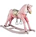 Girls Medium Size Pink Rocking Horse