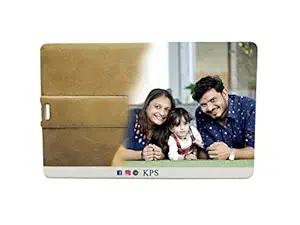 KPS Credit Card Shape 64GB Pendrive Personalized Photo Print 2 Side (64GB)