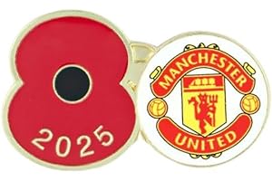 THE ROYAL BRITISH LEGION Official Royal British Legion Manchester United Poppy Football Pin 2025