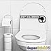 Produktbild Put me down Klobrille Wc Klodeckel ca 40cm Wandtattoo Hobby Deko Dekoration Home Basteln aus Hochleistungsfolie Aufkleber Autoaufkleber Tuningaufkleber von SUPERSTICKI® aus Hochleistungsfolie für alle glatten Flächen UV und Waschanlagenfest Tuning Profi Qualität Auto KFZ Scheibe Lack Profi-Qualität Tuning