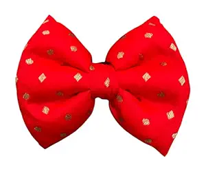 For The Fur Kids Wedding and Festive Dog Bow Tie (Red)