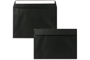 NEUSER PAPIER 100 buste per lettere, formato DIN C5, 16,2 x 22,9 cm, con chiusura adesiva, per grandi inviti e biglietti di compleanno o matrimonio