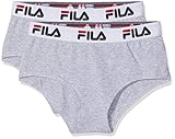  Fila 2-Pack Urban Culotte Fu6044 Grey Braguita, Gris 400, 38 (Talla del Fabricante: Small) Mujer