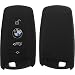 Produktbild PhoneNatic Silikon Schlüssel Hülle kompatibel mit der BMW 3er E90, 5er F10 und 7er F01 4-Tasten Fernbedienung in schwarz Funkschlüssel 4-Key