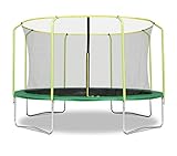 Rebo 14FT Fun Jump II Trampoline With Halo Enclosure