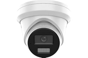 HiLook By Hikvision IPC-T259H(2.8mm) 5MP ColorVu Lite Fixed Turret Network POE IP Camera 24/7 Colour–White