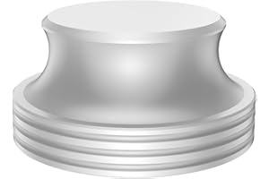 Tertullus Record Weight Stabilizer 14oz Lp Disc Stabilizer Aluminum Alloy Portable Turntable Clamp For Lp Vinyl Record Player-Silver