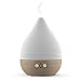 Produktbild Aroma ätherisches Öl Diffusor, Duft und Duft Aromatherapie Luftbefeuchter - jetzt mit handgefertigten Keramik, FSC-zertifiziertem Buchenholz, belgisches modernes Design, Timer, LED-Licht, lange Schnur