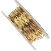 ART IFACT 20 Gauge Brass Wire for DIY Jewellery (10 m, 0.914 mm Diameter, Golden)