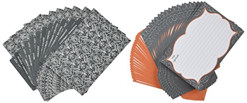 CR Gibson Recipe File Box / Organiser with Recipe Cards (Savory Eats Chalkboard)