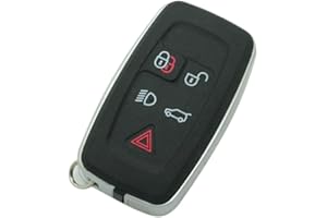 BROVACS Zapasowa obudowa kluczyka kompatybilna z LAND ROVER LR4 Range Rover Sport Evoque 5-przyciskowy klucz bezkluczykowy inteligentny pilot zdalnego sterowania etui na klucze PG707