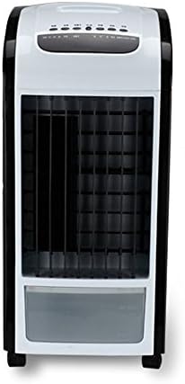 Electric fan ZZHDDP Creative Mini Air-conditioning Fan/Student Dorm Room Cool Fan/Remote Control Small Humidification Refrigerator/Simple Bladeless Cold Air Fan (Color : Black, Size : Remote control)