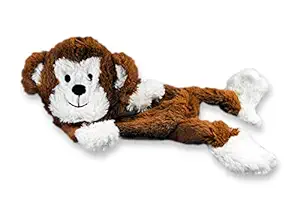 FGA MARKETPLACE Monkey Flat NO Stuffing NO Squeak Plush Dog Toy, Funny Style Will Entertain Your Dog for Hours, Recommended for Small and Medium Dog 21 INCH Long