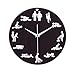Produktbild AxtuZiisydg Kreative Wanduhr Persönlichkeit Mathematik Dekoration Holzuhr Uhr Einfache Uhr,Model3