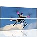 Produktbild Feeby. Leinwandbild, Bilder, Wand Bild - 2 Teile - rechteckige Form, Wandbilder, Kunstdruck 80x60 cm, DROHNE, TECHNOLOGIE, GRAU, BLAU