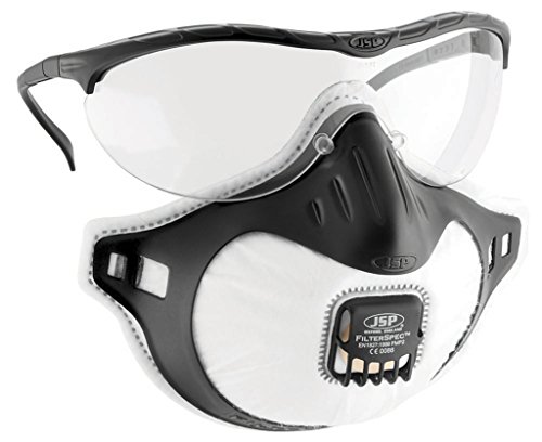 JSP asg124–121–100 Atemschutzmaske FilterSpec schwarz mit FMP2 Ventil Filter