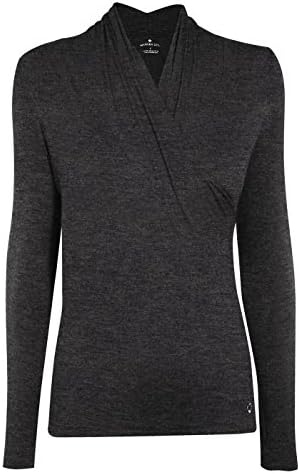 Manuka Life Women's Awakening Long Sleeve Top, Flint Melange, Small