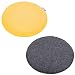 Produktbild Villa NOBLESSE 2er Set Filz Stuhlkissen 35x2cm Rund Gelb/Grau