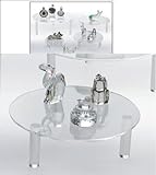 SAFE Schmuckständer Acryl M - Durchmesser 150 mm - Höhe 55 mm - Ideal Parfüm - Mineralien - Schmuck - Antiquitäten - Uhren etc variabel einsetzbar