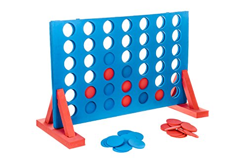 Hillington Â® Giant EVA 4 In A Row Connect 4 Garden Outdoor Game - Ideal For Family And Nursery / School Activities