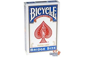 Zestaw 52 kart: BICYCLE Rider Back niebieski Format Bridge