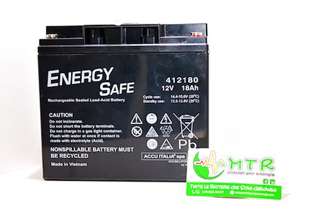 Batteria al piombo ENERGY SAFE 12V 18Ah