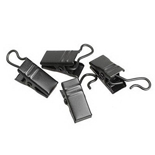Youpin 10  Mehrzweck Vorhang Clip 3,8 cm Durchmesser Fenster Vorhangringe geschwungen Metall Klemmen - 3