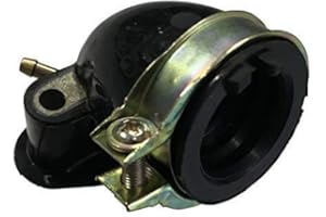 KAYSO PERFORMANCE Ansaugstutzen Euro 2 50ccm GY6 2-Anschlüsse passend für Kymco Agility/Super 8 / People 50 S - Baotian Benzhou Yiying YY50QT REX Chinaroller