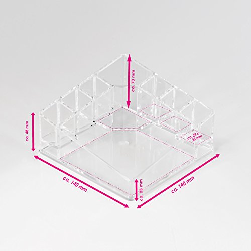 bremermann® Kosmetik-Organizer mit 8 Fächern, quadratisch - 7